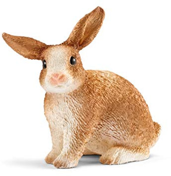 SCHLEICH 13827 Rabbit, from 3 Years FARM WORLD - Figurine, 4 x 3 x 4 cm