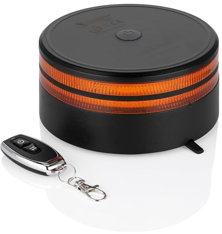 Snake Ultra ECE R65 - Akkukennleuchte von Raptors LED Technik® | Kennleuchte mit Fernbedienung | Saugmagnethalterung | Warnleuchte mit Zulassung | Absicherung von Unfallstellen | Privatzulassung