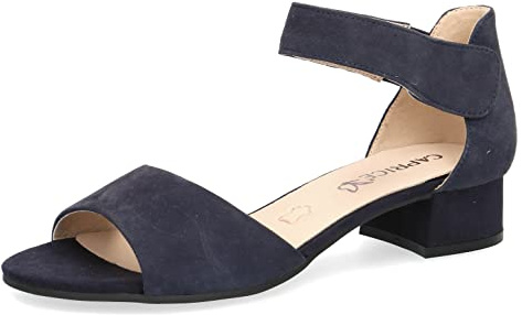 CAPRICE Damer 9-28212-42 sandal med klack, Ocean mocka, 39 EU