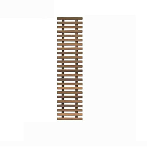 PRUJOY Holz-Blumenregal zum Aufhängen an der Wand, Blumen-Wandregal, Wandbehang, Gitter, Gartendekoration, Garten-Holzaufhänger (120 * 30cm)