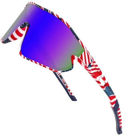 FEISEDY Occhiali Sportivi per Bambini e Adolescenti (7-16 anni), per Ciclismo e Baseball, da Sole, con Protezione UV400, per Ragazzi e Ragazze B4154