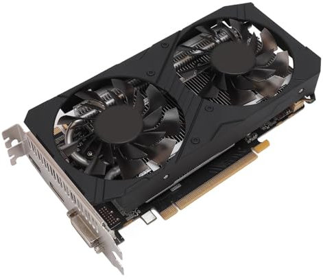 Scheda Grafica per Giochi con Memoria GDDR5 da 12 GB, Scheda Video a 128 Bit per Giochi per PC, Uscita HDMI/DP/DVI D, PCI Express 3.0 X16 con Doppia Ventola per Ufficio e Giochi