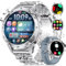LIGE Smartwatch Uomo Militare, 1.43'' AMOLED Orologio Smartwatch Uomo con Torcia LED, 530mAh, IP68 Impermeabile, 120+ Modalità Sportive, Cardiofrequenzimetro Sonno Contapassi per Android iOS