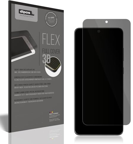 dipos FLEX Blickschutzfolie für Samsung Galaxy S20 Ultra | Privacy Displayschutz matt, 2-Wege Sichtschutz, Full Cover, selbstheilend, blasenfrei, Fingerprint-kompatibel, selbstklebend