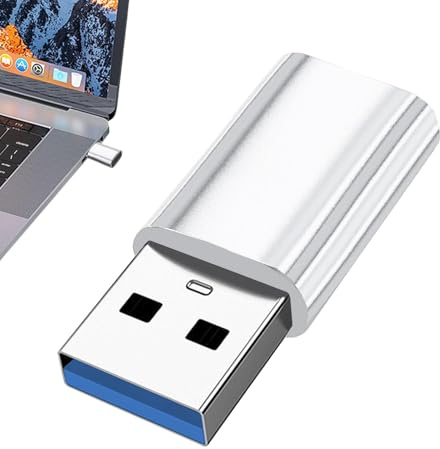 Adaptador USB A a USB C, tipo C hembra a USB A macho, conector USB A a USB C con velocidad de transmisión de 10 Gbps, adaptador USB 3.0 macho a USB-cC hembra, adaptador USB tipo A a tipo C para laptop