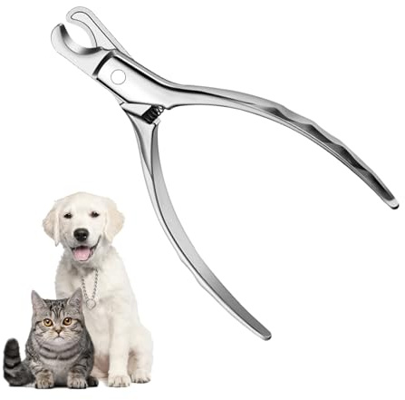 Katyjun Edelstahl Krallenschere für Hunde, Hunde Krallenschneider Scharfe Klinge, Katzen Nagelschere rutschfeste