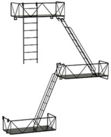 Qerwsdty Feuerleiter-Wandregale, Wandhalterungen, Regale, Wanddisplay, Kunstaufbewahrung, Treppenregale