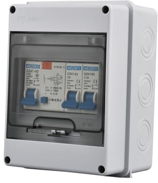 Scatola dei fusibili a parete, scatola di distribuzione per garage, roulotte, officina, villa, cantiere, protezione da cortocircuito