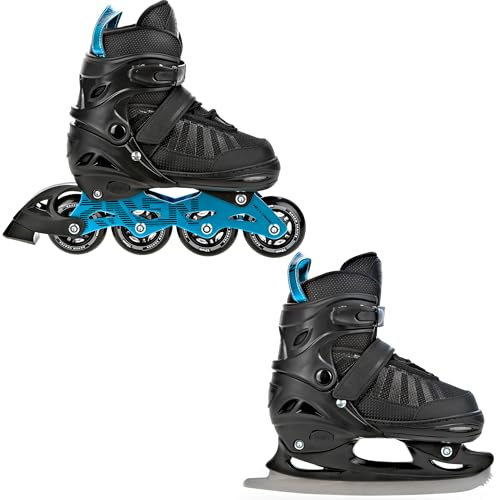 RAVEN Inline Skates Inliner für Kinder und Erwachsene OPTIONAL 2in1 mit Schlittschuhen verstellbar Oxen