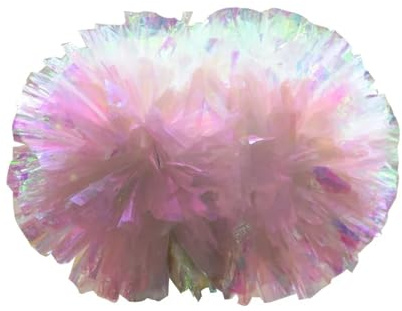 MZPOZB Cheerleader Pompon 2 Stück farbechte Regenbogen-Cheerleader-Pompons. Bunte Cheerleading-Pompons, Cheer-Pom-Handblume(35cm)