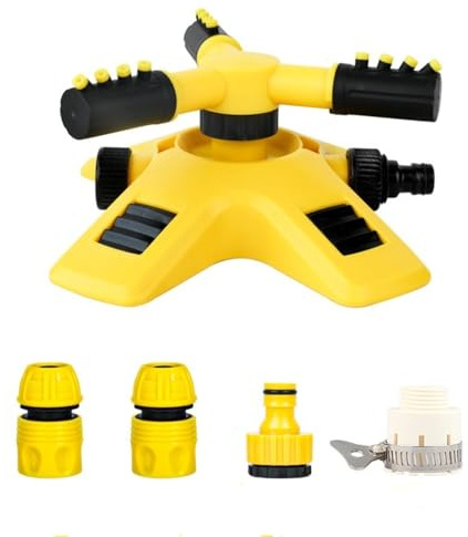 Irrigatore automatico, irrigazione automatica per giardino, testa di irrigazione girevole a 360°, testa di irrigazione di precisione (ugello rotante a 4 punti)