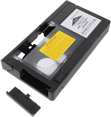 TOGEVAL Adattatore Vhs-c per Videocamere Convertitore Rapido per Nastri Vhs Vhs-c Accessorio Digitale per Lettori Video Compatibile con Cassette Mezza