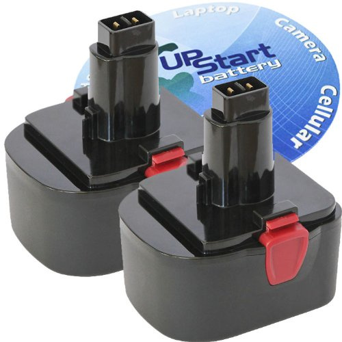 2-Pack 14.4V Battery Replacement - Compatible with Grease Guns Models # 1401, 1442, 1444, LNI-1401, LNI-1442, LNI-1444 (2100mAh, NICD)