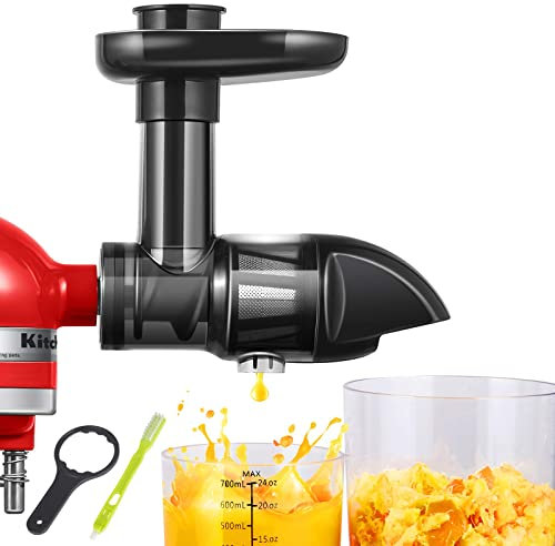 Entsafterzubehör für KitchenAid Artisan - Entsafterzubehörset für KitchenAid Entsafter - Entsafterzubehör für Gemüse und Obst (Gerät nicht enthalten, nur Zubehör) - Schwarz