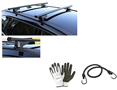 Compatible with Dacia Duster 5p 2019 Car Roof Bars 110 cm Roof Bar for High and Low Railing Steel Roof Rack+Free