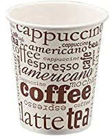 450 Vasos desechables de 200 ML cafe vasos carton desechables para cafe, vasos ecologicos reutilizables bebidas calientes, te, leche, resistentes al calor, capacidad
