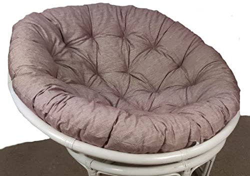 Rattani - Premium Papasan Polster/Kissen/Auflage D 110 cm Col. Boheme Bordeaux, Made in EU