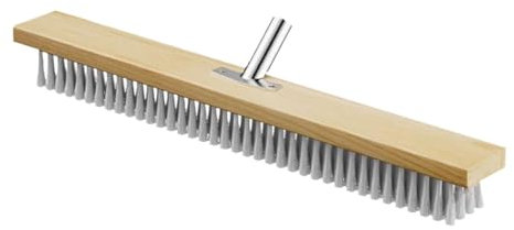 ＡＷＨＡＯ Griffloser Schrubber Bürstenkopf, Bodenbürste mit Kurzen Borsten, PP Drahtbürste für Dusche, Betonboden, Küche, 50CM