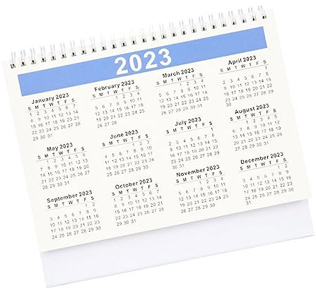 Tofficu Desktop Countdown Tischkalender Tage-agenda Mit Spiralbindung Für Büro Und Zuhause Perfektes Planungswerkzeug Für Lehrer Studenten Und Berufstätige