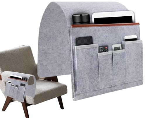 Organizador de sofá soporte para mando a distancia para sillón reclinable Organizador de mesita de noche antideslizante Organizador de silla reclinable organizador de reposabrazos para tablet teléfono