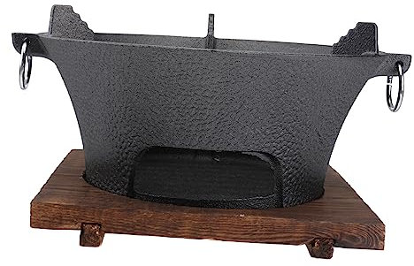 BESPORTBLE Portatile in Ferro Barbecue Da Campeggio Fornello Da Barbecue Per Uso Domestico e Esterno Per Picnic e Campeggio
