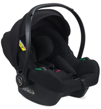 Avionaut Cosmo AirFlow – Babyschale 0–13 kg, 40–87 cm, i-Size, Autositz ab Geburt, leicht & sicher, für Isofix-Basis geeignet (Black)