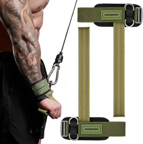 M MANUEKLEAR Correas de muñeca para levantamiento de pesas, correas de levantamiento de gimnasio con anillos en D para máquina de cable, muñequeras de levantamiento de pesas para hombres y mujeres