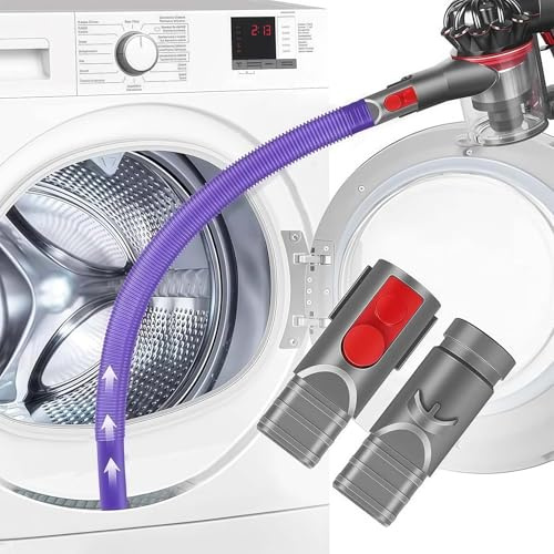 Flexibele Staubsauger Fugendüse für Dyson V15, V12, V11, V10, V8, V7, V6 Staubsauger, Flexible Crevice Düse, Zum Entfernen von Fusseln aus Wäschetrocknern, Lüftungsschlitzen und im Auto