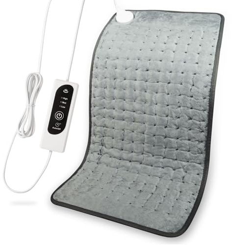 DIZA100 Heating Pad with Auto Shut Off, Fast Heating Technology, Machine Washable, Soft Flannel Safe Electric Heat Pad for Body Relaxation