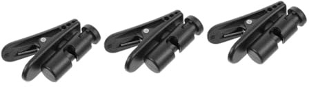 SEWACC 3 piezas Clips para Auriculares Negro con Fijación Resistente para Cables de Auriculares y Micrófonos Organizador Compacto y Duradero para Uso Interior y Exterior