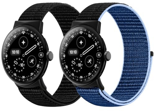 XANS Nylon armband Kompatibel mit Google Pixel Watch 2/1/3 4 (41mm) Armband, Verstellbare Atmungsaktive Weiche Leichte Sportschlaufe für Herren und Damen