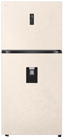 LG GTFV61SEBQD Frigorifero Combinato 609L, Dispenser Acqua, Total No Frost | Dispenser Acqua con Tanica Interna, Fabbricatore Ghiaccio, Total No Frost, Wi-Fi, Classe E, Door e Linear Cooling
