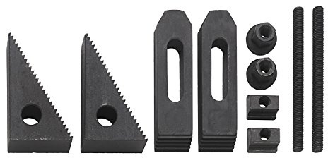 WABECO Spannpratzen Satz 10-teilig für T-Nutenbreite 12 mm und Gewinde M10 Spanneisen Spannwerkzeug