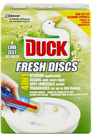 Toilet Duck Fresh Gel Discs Lime Zest, 6 Discs