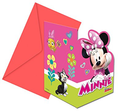 Disney Lot de 6 cartes d'invitation Minnie Happy Helpers avec enveloppes