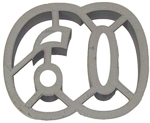 Foose Brand Number 60 Cookie Cutter 3.75 Inch - Hand Made in the USA