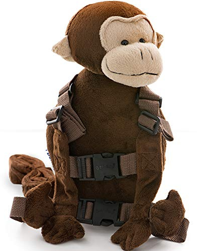 Berhapy 2 in 1 Orangutan Toddler Backpack Harness with Safety Leash for Children’s Walking