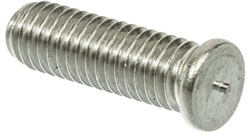 SCAPP Edelstahl (1.4301) Schweißbolzen / M3 - M8 und 6-60mm Länge auswählbar/DIN EN ISO 13918 für Spitzenzündung Typ PT/VE = 100 Stück / M6 x 16
