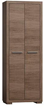 Mirjan24 Drehtürenschrank Tobago TG35, Kleiderschrank Mit Einlegeböden, Schrank für Diele & Flur, Garderobenschrank, Schlafzimmer Schrank (Santana Dunkel)