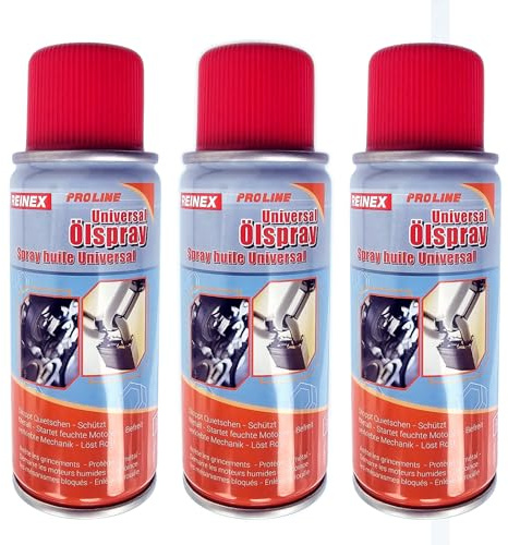 vabiono Universal Ölspray Multifunktionsspray Pflegespray Sprühöl Rostlöser Metallschutz Motor 3x100 ml