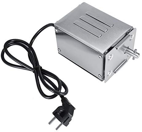 BBQ-Rotissore-Motor, Elektromotor für Grillspieß, Edelstahl, 50 – 70 kg (EU-Stecker 220 V)