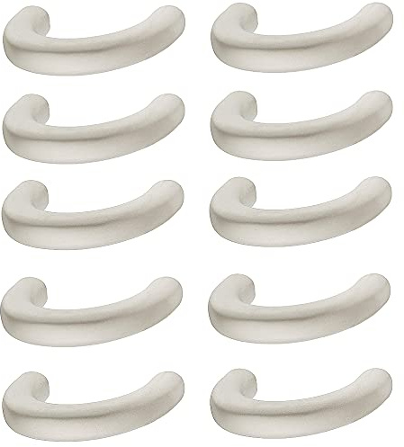 Gedotec Design Bogengriff 32 mm Möbelgriff vernickelt matt Schubladengriff Küche - H10139 | Schrankgriff gebogen | LEONIE | Bügelgriff aus Metall für Möbel & Kommoden | 10 St Küchengriff mit Schrauben