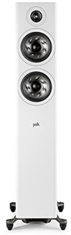 Polk Audio Reserve Series R600 Tower Speaker, 1 Pinnacle Ring Tweeter & Dual 6.5 Turbine Cone Woofers, Hi-Res Certified, Dolby Atmos & IMAX Enhanced for Dynamic Home Theater Audio, White