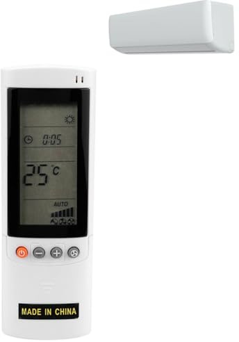 Fyearfly Télécommande universelle de rechange pour climatiseur Airwell Electra Gree A415/RC08b RC08A