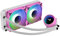 AEROCOOL MIRAGEL240PK, Raffreddamento Liquido CPU, 2 Ventole ARGB 12cm, TDP 400W, Rosa