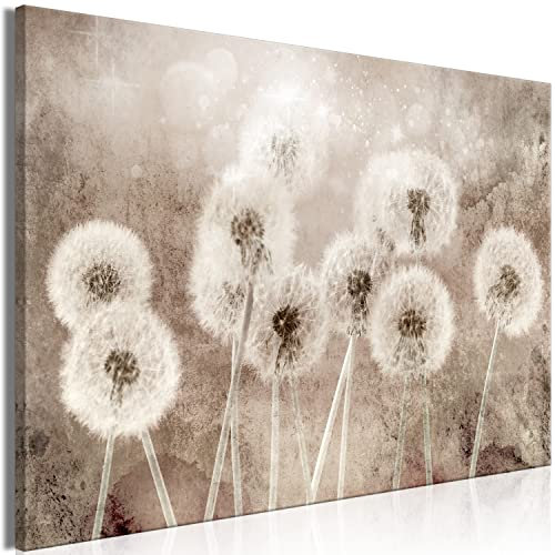 murando - Akustikbild Abstrakt Bilder Akustikschaum Hochleistungsschallabsorber Schallschutz Leinwand 1 tlg Wandbild Raumakustik Schalldämmung Pusteblume Blume Natur bokeh