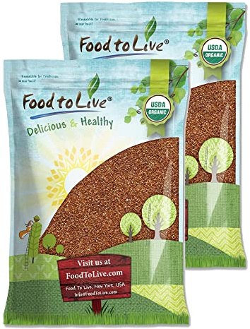 Organic Whole Grain Teff, 20 Pounds – Non-GMO Super Ancient Grain, Brown Seeds, Good Source of Protein and Iron, Great for Baking, Pilaf, Cereal, Porridge, Stew, Salads and Injera. Vegan, Kosher. Bulk Visit the Food to Live Store