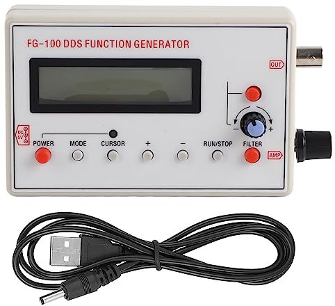 FG‑100 Generatore di Funzioni DDS Misuratore Generatore di Sorgente Segnale Contatore Frequenza Sinusoidale 1HZ‑500KHz
