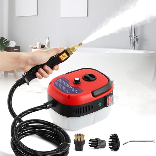 Machine de nettoyage à vapeur électrique 1000 ml, cuiseur vapeur haute pression 1600 W, 6 vitesses, mini cuiseur vapeur portable multifonction à haute température, chauffage rapide for usage domestiqu