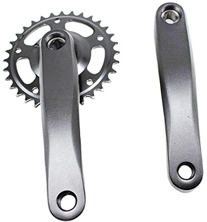 LUHJLBUG Kurbelgarnitur Einzelgeschwindigkeit 32T 170mm Klapprad Rennrad MTB Crankset Aluminiumlegierungs-Kettenblatt-Kettenrad-Kurbel-Set-Bike-Zubehör Crankset